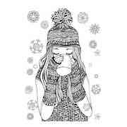 Winter coloring pages for Adults