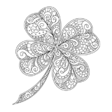 Clover coloring pages for Adults