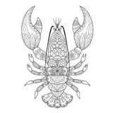 Crayfish coloring pages for Adults