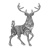 Deer coloring pages for Adults