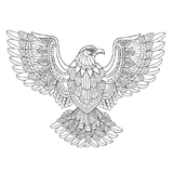 Eagle coloring pages for Adults
