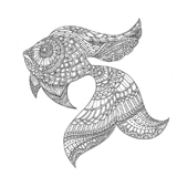 Fish coloring pages for Adults