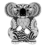 Koala coloring pages for Adults