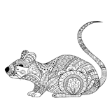 Mouse coloring pages for Adults