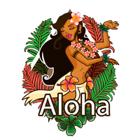Aloha! coloring pages