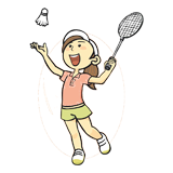 Badminton coloring pages