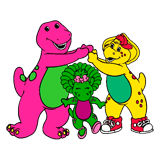Barney Friends coloring pages