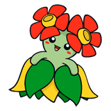 Bellossom coloring pages
