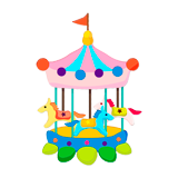Carousel coloring pages