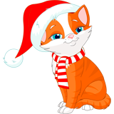 Christmas Cat coloring pages