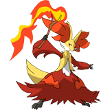 Delphox coloring pages