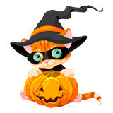 Halloween Cat coloring pages