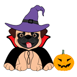 Halloween Dog coloring pages