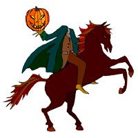Headless Horseman coloring pages