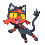 Litten coloring pages