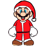 Mario Christmas coloring pages