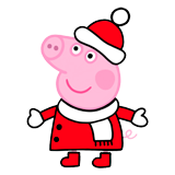 Peppa Pig Christmas coloring pages