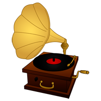 Phonographs coloring pages