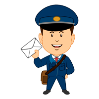 Postman coloring pages