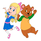 Goldie And Bear coloring pages