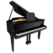 Grand piano coloring pages