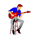 Guitar Player coloring pages