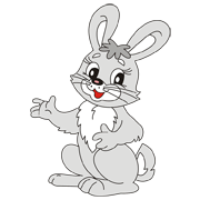 Hares coloring pages
