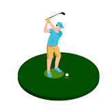 Golf coloring pages