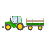 Tractor and Trailer coloring pages