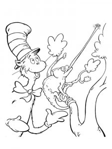 Cat in the Hat coloring page 10 - Free printable