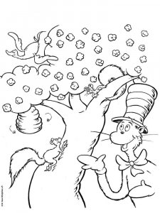 Cat in the Hat coloring page 12 - Free printable