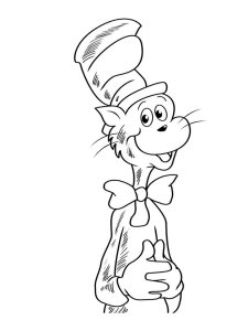 Cat in the Hat coloring page 15 - Free printable