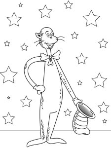 Cat in the Hat coloring page 17 - Free printable