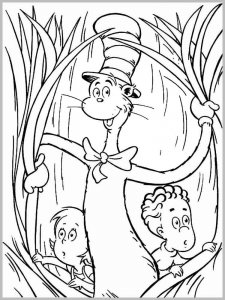 Cat in the Hat coloring page 7 - Free printable