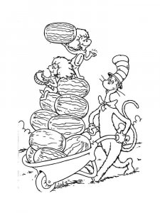 Cat in the Hat coloring page 9 - Free printable