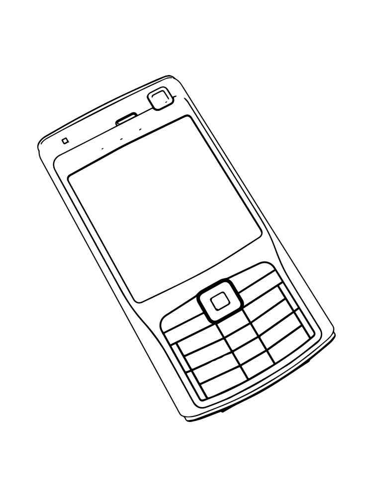 Telephone Coloring Page Printable