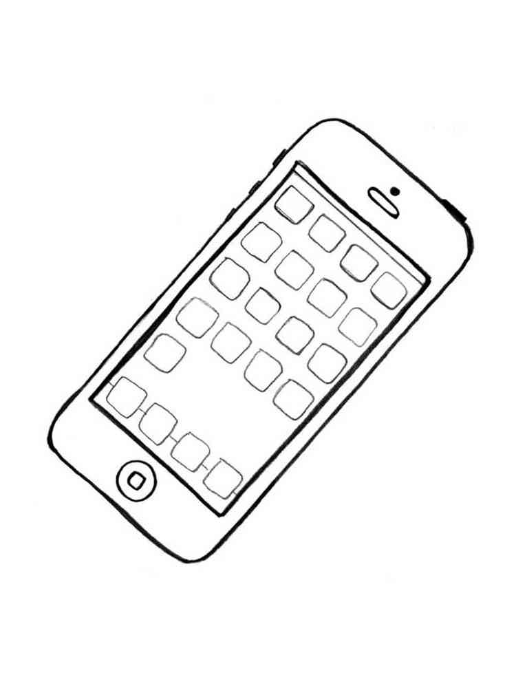 Printable Cell Phone Template