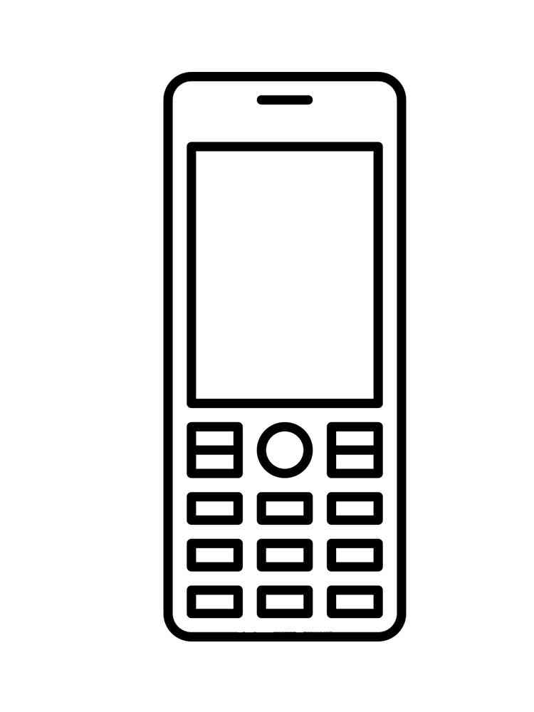 Cell Phone Coloring Pages