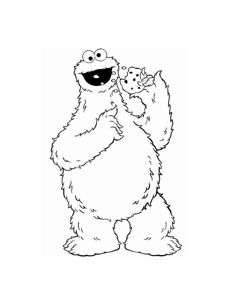 Cookie Monster coloring pages. Free Printable Cookie Monster coloring