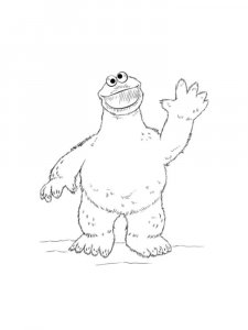Cookie Monster coloring page 13 - Free printable