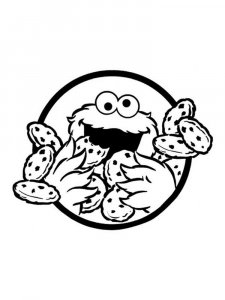 Cookie Monster coloring page 15 - Free printable