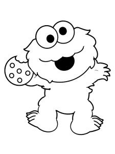 Cookie Monster coloring page 16 - Free printable