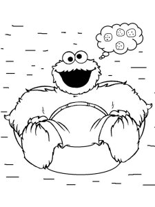 Cookie Monster coloring page 17 - Free printable