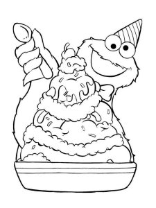 Cookie Monster coloring page 18 - Free printable
