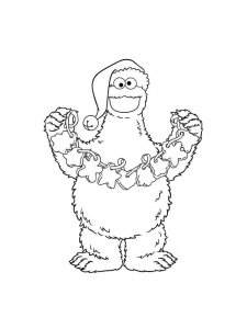 Cookie Monster coloring page 7 - Free printable