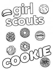 Cookie coloring page 12 - Free printable