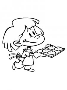Cookie coloring page 9 - Free printable