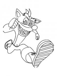 Crash Bandicoot coloring page 17 - Free printable