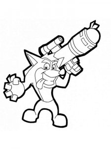 Crash Bandicoot coloring page 19 - Free printable