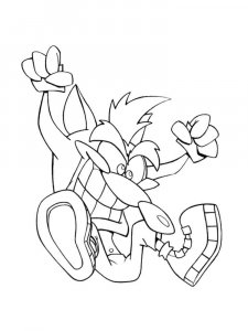 Crash Bandicoot coloring page 22 - Free printable